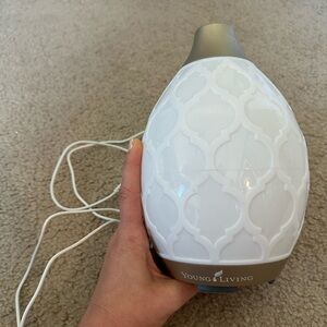 Young Living White and Gray Aroma Diffuser